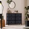 Sorbus 6 Drawers Dresser- Storage Unit with Steel Frame, Wood Top, Fabric Bins - for Bedroom, Closet, Office and more
